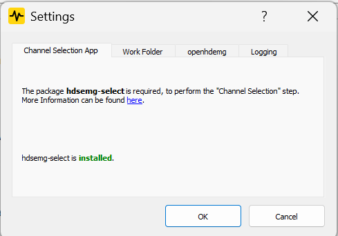 Settings Dialog