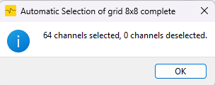 Automatic Selection Dialog
